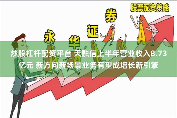 炒股杠杆配资平台 天融信上半年营业收入8.73亿元 新方向新场景业务有望成增长新引擎