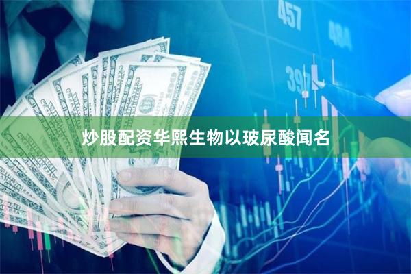 炒股配资华熙生物以玻尿酸闻名