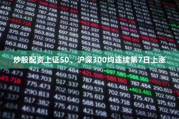 炒股配资上证50、沪深300均连续第7日上涨